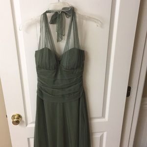 Green cocktail dress